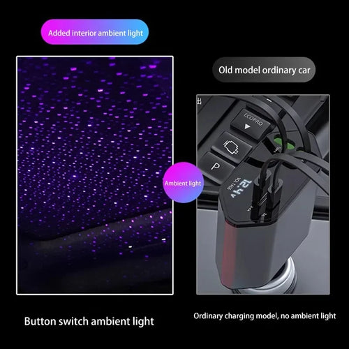 4-in-1 Purple Star Spotlight Charger